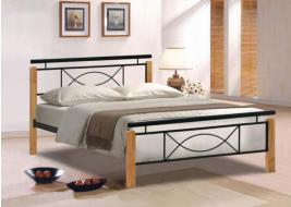 Wooden and metal bed 2