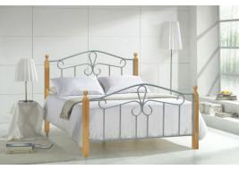 Wooden and metal bed 3